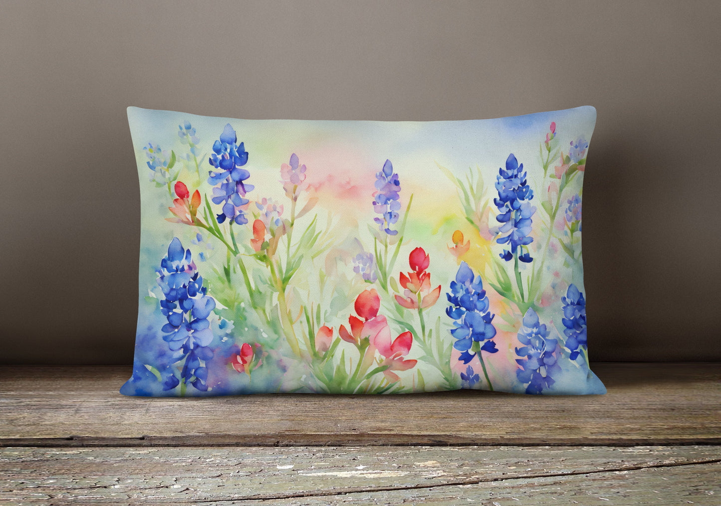 Texas Bluebonnets Indoor/Outdoor Pillow #2