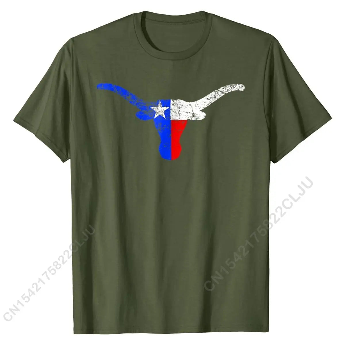 TX Longhorn Skull - TX Long Horns T-Shirt