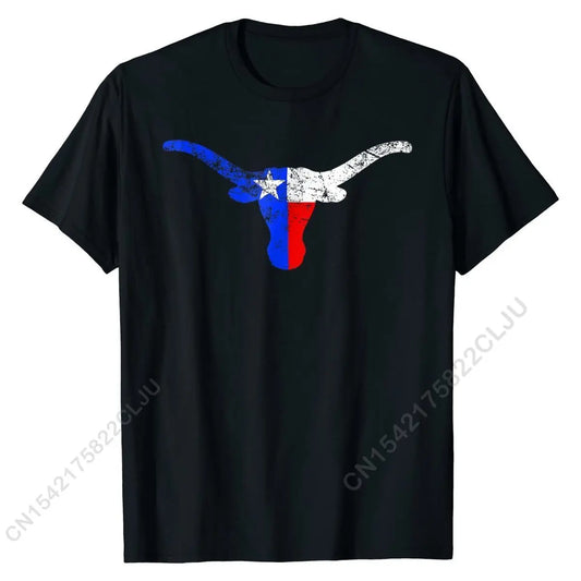 TX Longhorn Skull - TX Long Horns T-Shirt