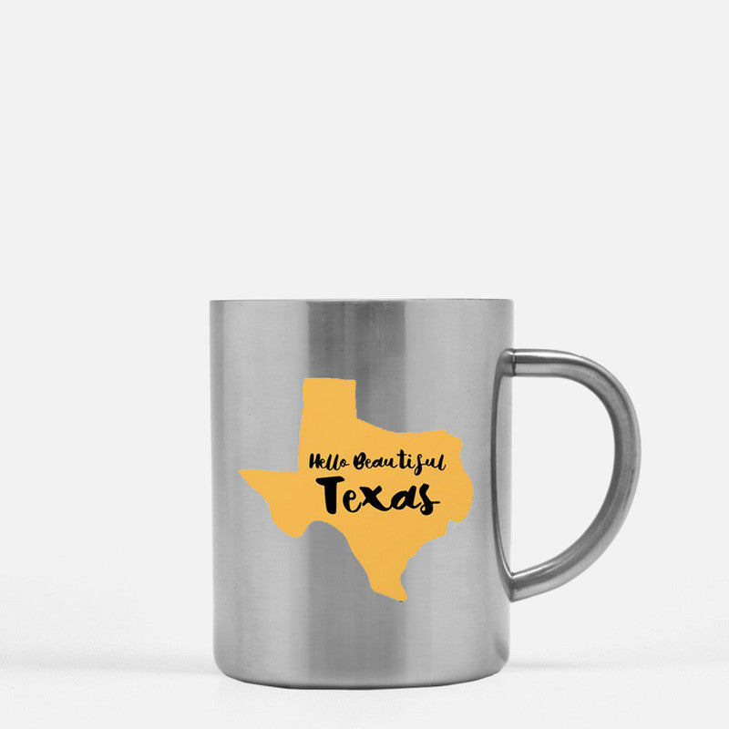 Hello Beautiful Texas Mug - Gold or Silver